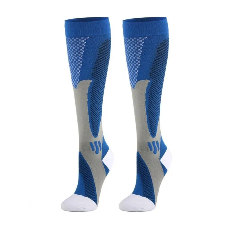Meias de compressão para varizes, meias esportivas de ciclismo para enfermeiros, meias para diabéticos, presente para corrida, homens, diabetes, caminhadas na natureza