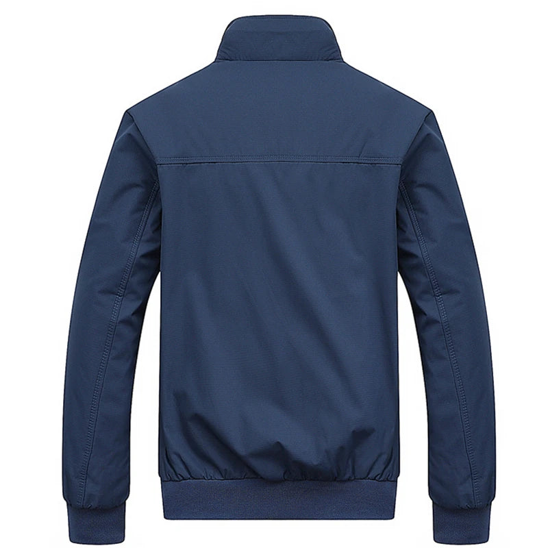 Jaqueta bomber slim casual sólida da moda primavera/outono 2025, sobretudo masculino, nova chegada, jaqueta de beisebol, jaqueta masculina M-6XL 8XL, top