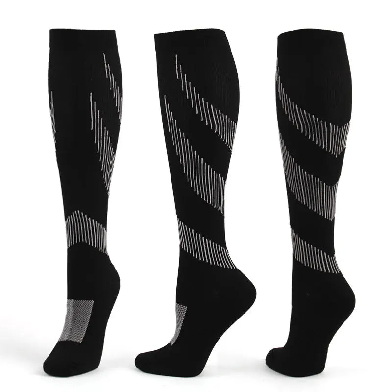 Meias de compressão para varizes, meias esportivas de ciclismo para enfermeiros, meias para diabéticos, presente para corrida, homens, diabetes, caminhadas na natureza
