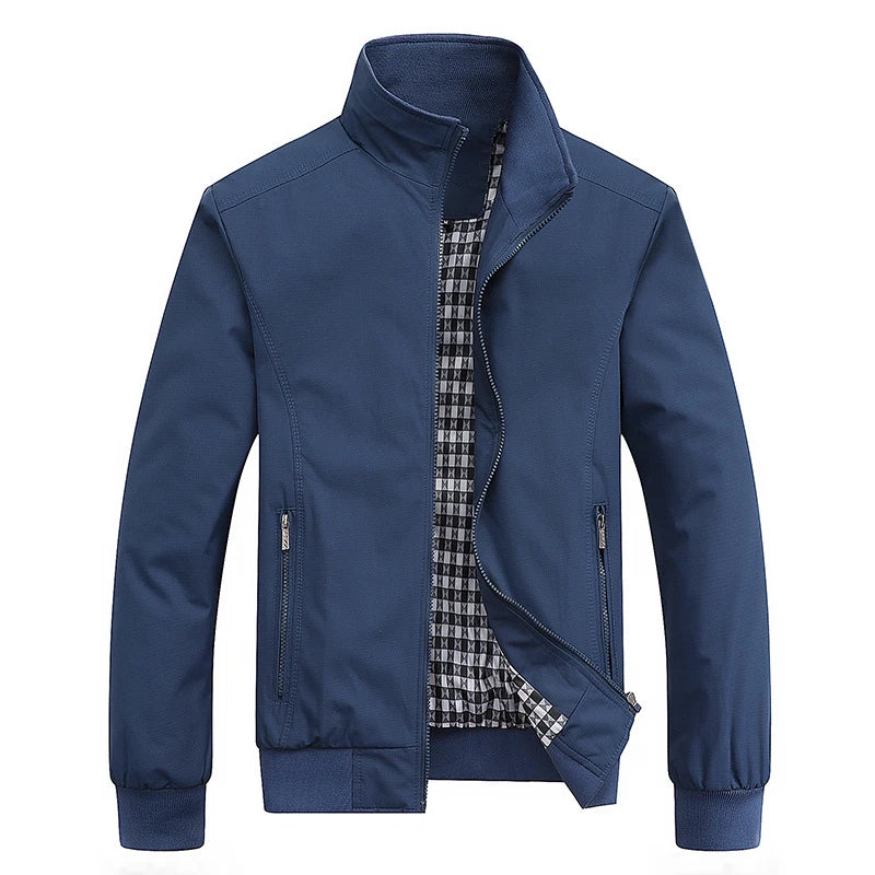 Jaqueta bomber slim casual sólida da moda primavera/outono 2025, sobretudo masculino, nova chegada, jaqueta de beisebol, jaqueta masculina M-6XL 8XL, top