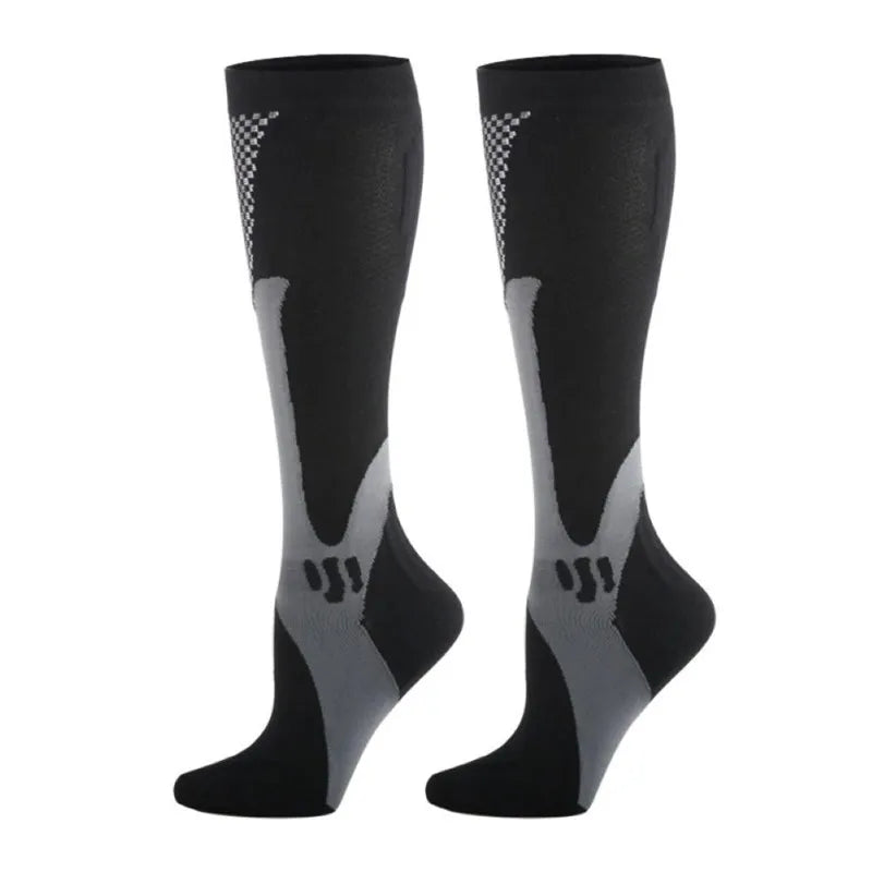 Meias de compressão para varizes, meias esportivas de ciclismo para enfermeiros, meias para diabéticos, presente para corrida, homens, diabetes, caminhadas na natureza