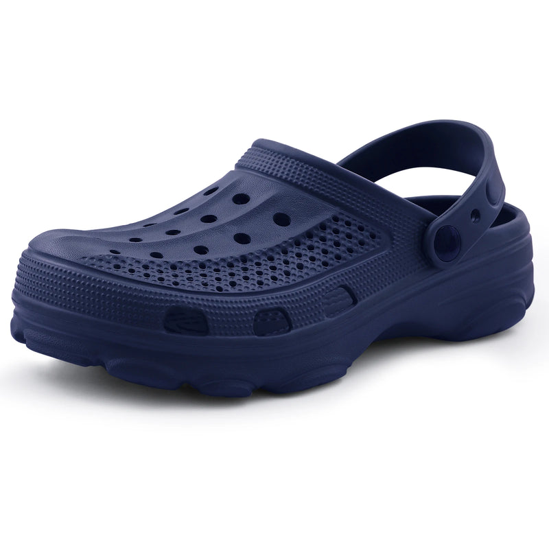 Bebealy Men Hole Clogs Slippers Men Garden Shoes For Men Arch Support Slides Summer Fashion Beach Slippers Non-slip EVA Slippers