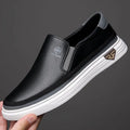 Sapatos masculinos de couro , sapatos casuais de luxo, mocassins brancos masculinos, sapatos formais para escritório, sapatos casuais para áreas externas, calçados sem cadarço para homens