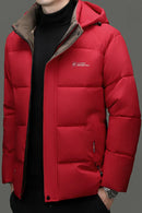 Jaqueta casual masculina acolchoada de algodão,  para homens de negócios.