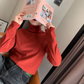 Top Térmico fino - Cacharréu  manga comprida, espessante, quente, gola alta, roupa íntima térmica, moda outono inverno.