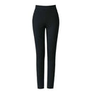 Calças Mãe Primavera Cintura Alta Casual Bolsos Elásticos Cor Sólida Top Slim Fit Plus Size Calças Lápis Roupas Femininas