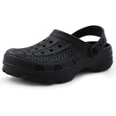 Bebealy Men Hole Clogs Slippers Men Garden Shoes For Men Arch Support Slides Summer Fashion Beach Slippers Non-slip EVA Slippers