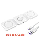 Estação de carregamento 3 em 1 para iPhone série 15/14/13/12, carregador de viagem para vários dispositivos para AirPods 3/2/Pro, série Apple Watch